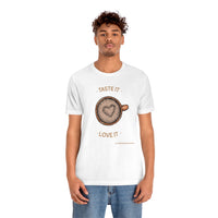 Taste It Love It (#LIFEBEGINSWITHCOFFEE) T-Shirt , Coffee T-Shirt (Bella+Canvas 3001)