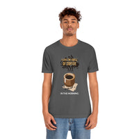 I Love The Smell of Coffee In the Morning T-Shirt, Coffee T-Shirt, Fun T-Shirt (Bella+Canvas 3001)