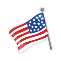 US Flag for 4th July Celebrations (Sticker)