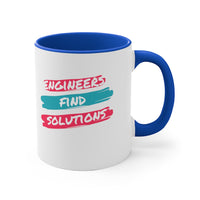 Engineers Find Solutions Accent Mug, Coffee Mug