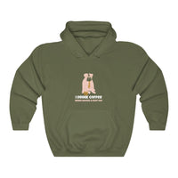 I Drink Coffee When Having A Ruff Day Dog Hooded Sweatshirt, Coffee Hooded Sweatshirt, Dog Hooded Sweatshirt, Fun Hooded Sweatshirt