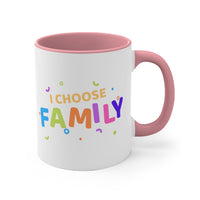 I Choose Family Accent Mug, Coffee Mug