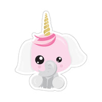 Unicorn - White Ear Pink Head (Sticker)