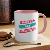 Nurses Are Superheroes Accent Mug