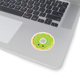 Donut - Green Smiley Face (Sticker)