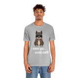 I Know You Want Me T-Shirt, Pit Bull Dog T-Shirt, Dog T-Shirt, Fun T-Shirt (Bella+Canvas 3001)