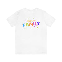 I Choose Family T-Shirt, Family T-Shirt (Bella+Canvas 3001)