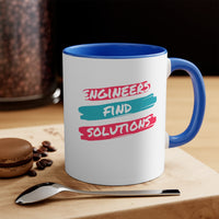 Engineers Find Solutions Accent Mug, Coffee Mug