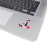 Dog - Sassy with Human (Sticker)