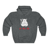 Ca-Mus-Ste Hooded Sweatshirt, Cat Must Stay Hooded Sweatshirt, Yoga Hooded Sweatshirt, Cat Hooded Sweatshirt, Fun Hooded Sweatshirt [YOGA CAT] Hooded Sweatshirt