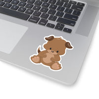 Dog - Brown Sitting (Sticker)