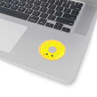 Donut - Yellow Smiley Face (Sticker)