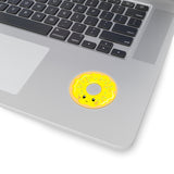 Donut - Yellow Smiley Face (Sticker)