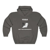 Yoga Isn't For Everybody Hooded Sweatshirt, Yoga Hooded Sweatshirt, Cat Hooded Sweatshirt, Fun Hooded Sweatshirt