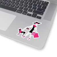 Dog - Sassy with Human (Sticker)