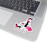 Dog - Sassy with Human (Sticker)