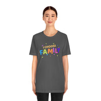 I Choose Family T-Shirt, Family T-Shirt (Bella+Canvas 3001)