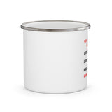 My (Delicate) Heart Enamel Camping Mug, Coffee Mug