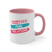 Engineers Find Solutions Accent Mug, Coffee Mug