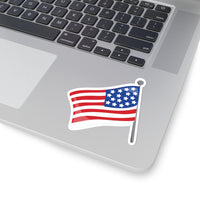 US Flag for 4th July Celebrations (Sticker)