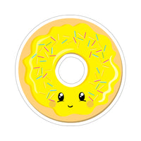 Donut - Yellow Smiley Face (Sticker)