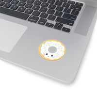 Donut - White Smiley Face (Sticker)