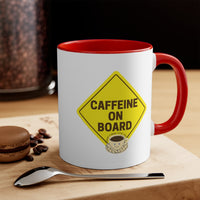 Caffeine On Board Accent Mug,  Coffee Mug