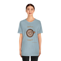 Taste It Love It (#LIFEBEGINSWITHCOFFEE) T-Shirt , Coffee T-Shirt (Bella+Canvas 3001)