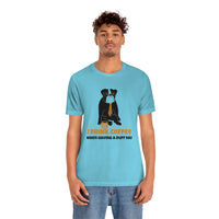 I Drink Coffee When Having A Ruff Day Dog T-Shirt, Coffee T-Shirt, Dog T-Shirt, Fun T-Shirt (Bella+Canvas 3001)