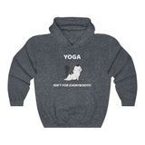 Yoga Isn't For Everybody Hooded Sweatshirt, Yoga Hooded Sweatshirt, Cat Hooded Sweatshirt, Fun Hooded Sweatshirt