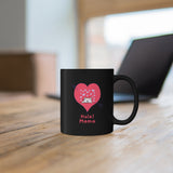 Hola! Mama Black mug, Coffee Mug