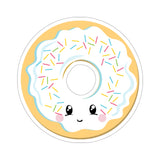 Donut - White Smiley Face (Sticker)