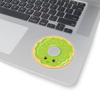 Donut - Green Smiley Face (Sticker)